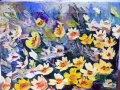 Fiori gialli- Paola Antonelli -olio su  tela