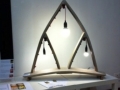 Starweaker - Egidio Becchere -lampada  scolpita in legno