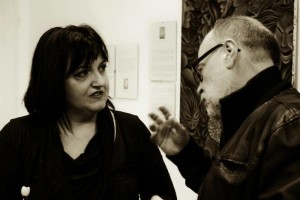 Foto di Luca Donati - P.Bassi con la truccatrice teatrale Claudia Calzoni
